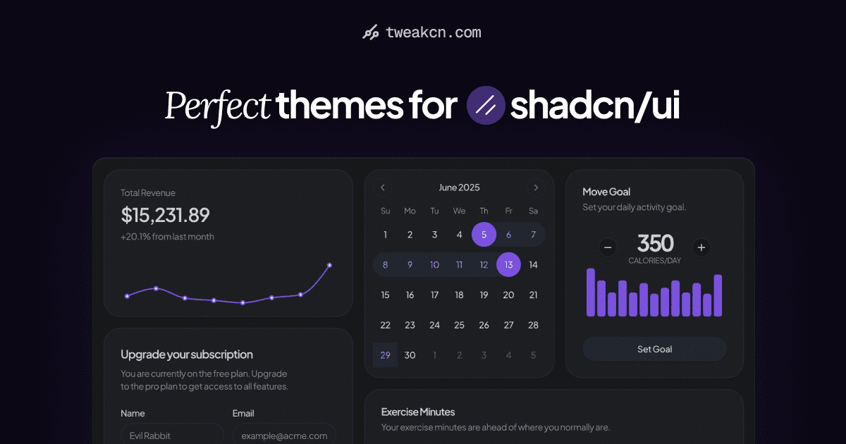 Thumbnail for Beautiful themes for shadcn/ui